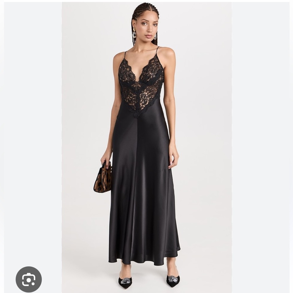 RODARTE NEW WITH TAGS Black Lace Slip Dress